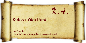 Kobza Abelárd névjegykártya