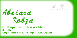abelard kobza business card